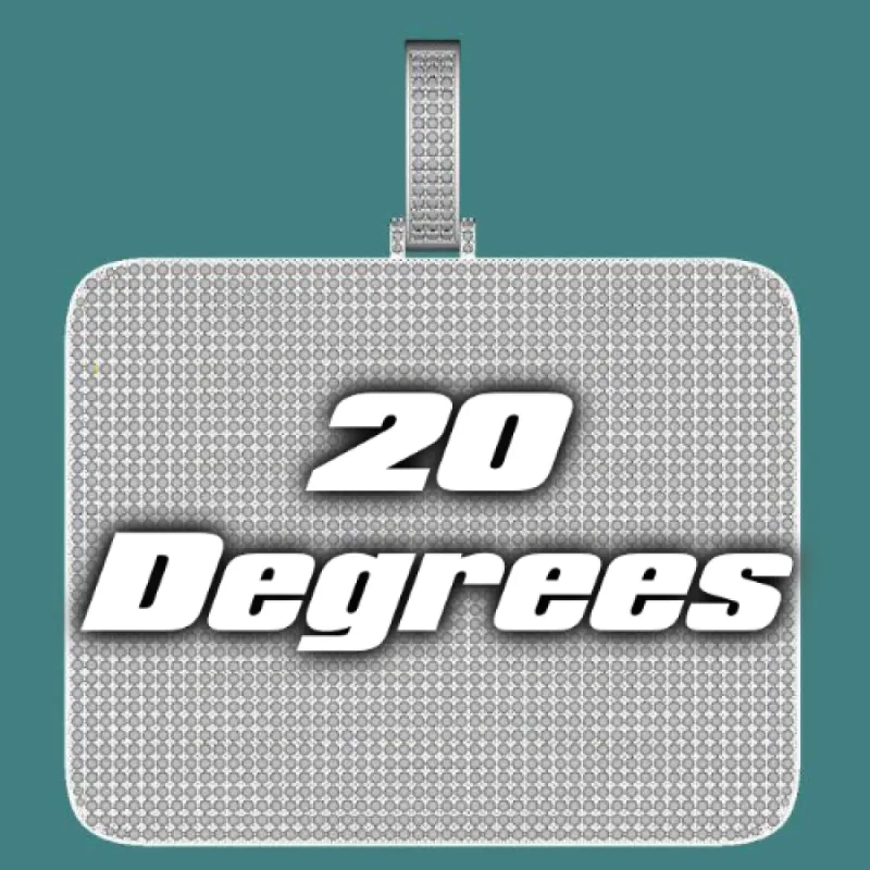 CUSTOM LETTER NECKLACE 3D BIG SQUARE sold by The GUU Shop