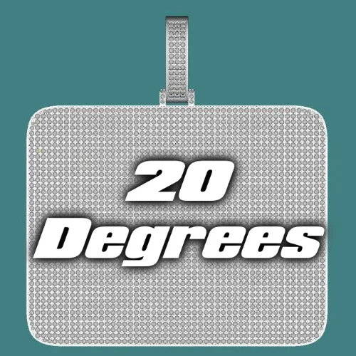 CUSTOM LETTER NECKLACE 3D BIG SQUARE sold by The GUU Shop