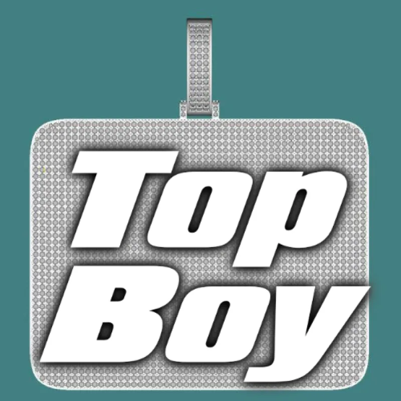 CUSTOM LETTER NECKLACE 3D BIG SQUARE sold by The GUU Shop