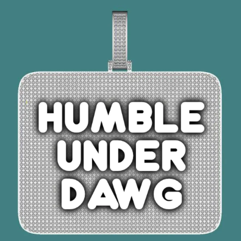 CUSTOM LETTER NECKLACE 3D BIG SQUARE sold by The GUU Shop