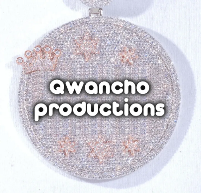 CUSTOM LETTER NECKLACE 3D BIG CROWN DISC sold by The GUU Shop