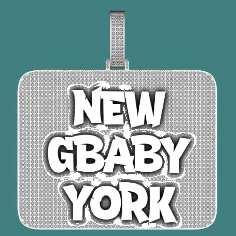 CUSTOM LETTER NECKLACE 3D BIG SQUARE sold by The GUU Shop