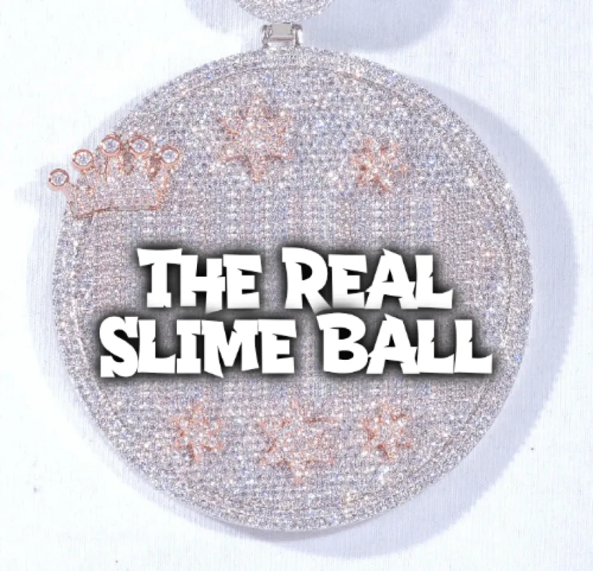 CUSTOM LETTER NECKLACE 3D BIG CROWN DISC sold by The GUU Shop