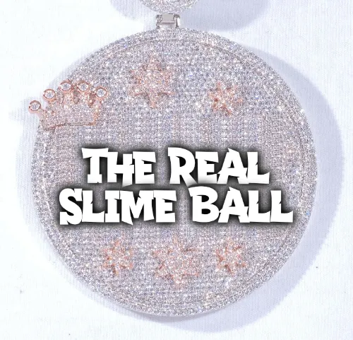 CUSTOM LETTER NECKLACE 3D BIG CROWN DISC sold by The GUU Shop