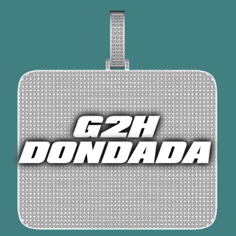 CUSTOM LETTER NECKLACE 3D BIG SQUARE sold by The GUU Shop