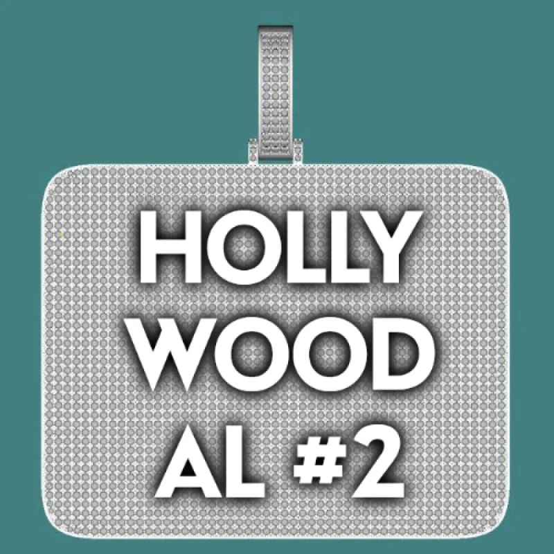 CUSTOM LETTER NECKLACE 3D BIG SQUARE sold by The GUU Shop