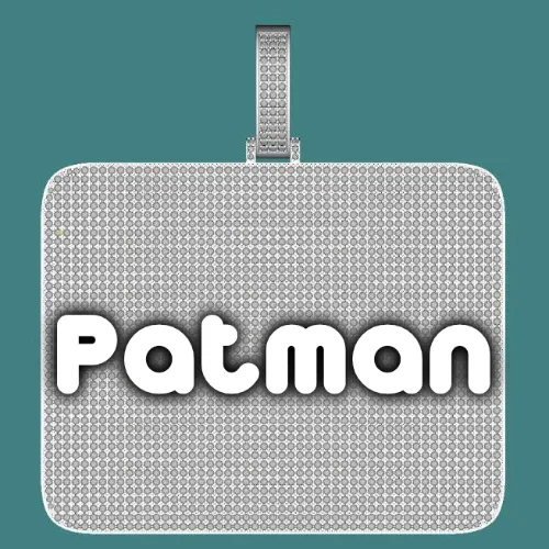 CUSTOM LETTER NECKLACE 3D BIG SQUARE sold by The GUU Shop