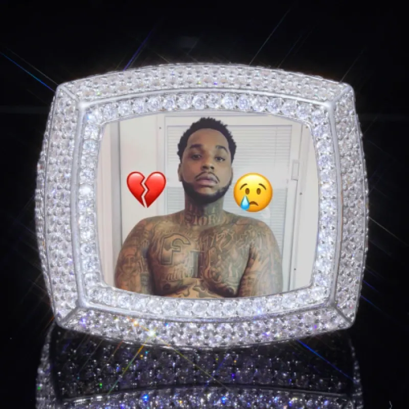 3D CUSTOM PICTURE ICED RING sold by The GUU Shop