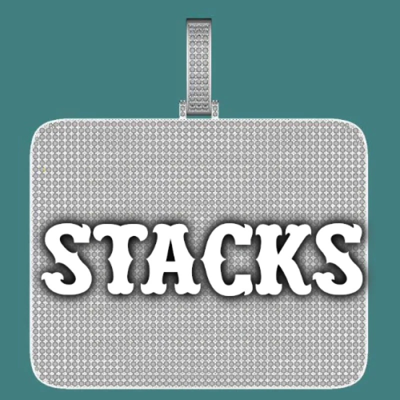 CUSTOM LETTER NECKLACE 3D BIG SQUARE sold by The GUU Shop