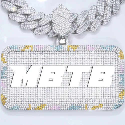 CUSTOM LETTER NECKLACE 3D COLORFUL SQUARE sold by The GUU Shop