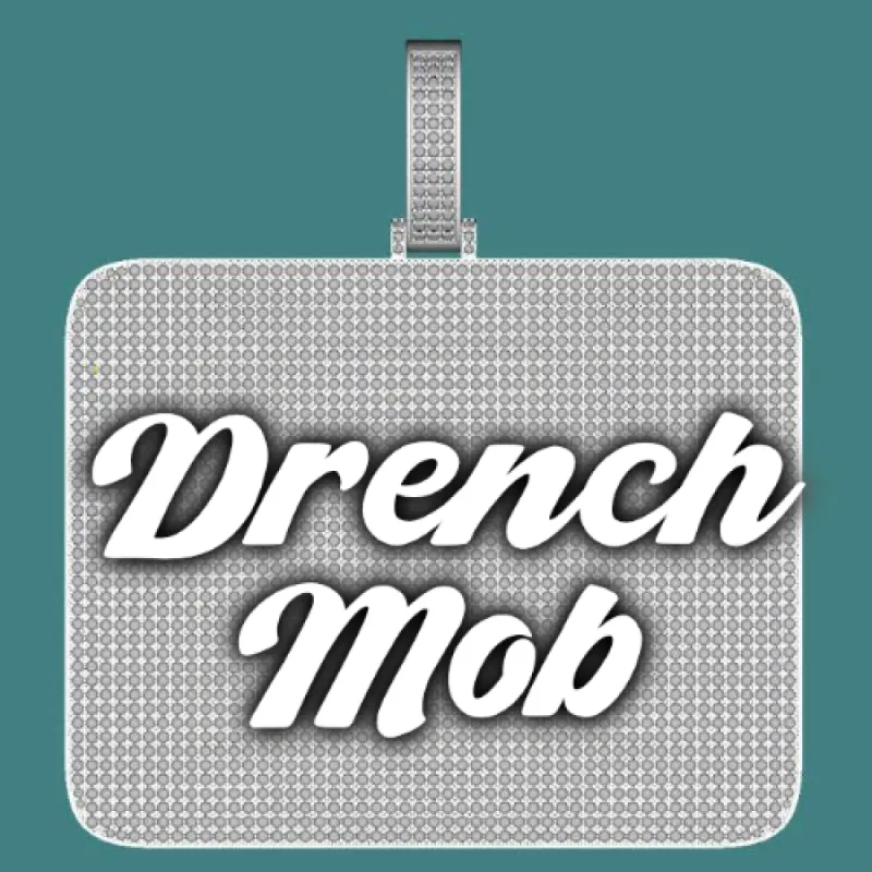 CUSTOM LETTER NECKLACE 3D BIG SQUARE sold by The GUU Shop