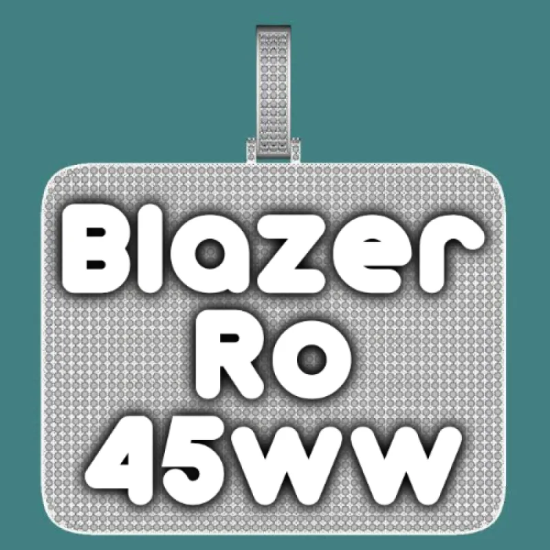 CUSTOM LETTER NECKLACE 3D BIG SQUARE sold by The GUU Shop