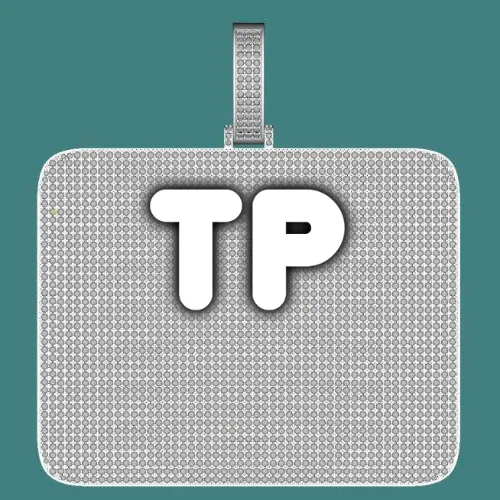 CUSTOM LETTER NECKLACE 3D BIG SQUARE sold by The GUU Shop