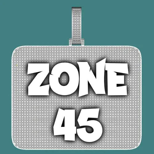 CUSTOM LETTER NECKLACE 3D BIG SQUARE sold by The GUU Shop