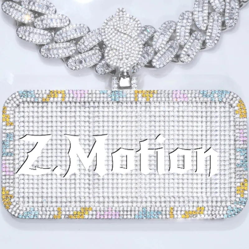 CUSTOM LETTER NECKLACE 3D COLORFUL SQUARE sold by The GUU Shop