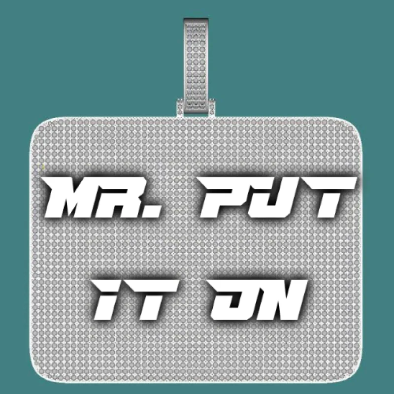 CUSTOM LETTER NECKLACE 3D BIG SQUARE sold by The GUU Shop