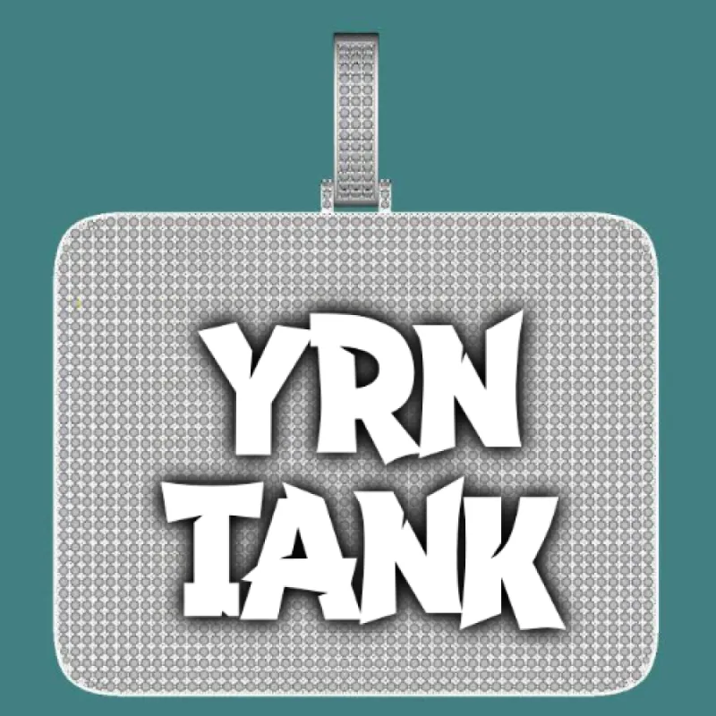 CUSTOM LETTER NECKLACE 3D BIG SQUARE sold by The GUU Shop