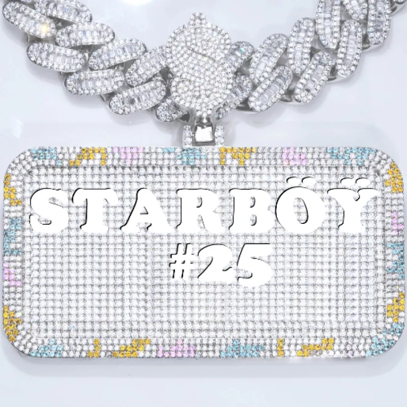 CUSTOM LETTER NECKLACE 3D COLORFUL SQUARE sold by The GUU Shop