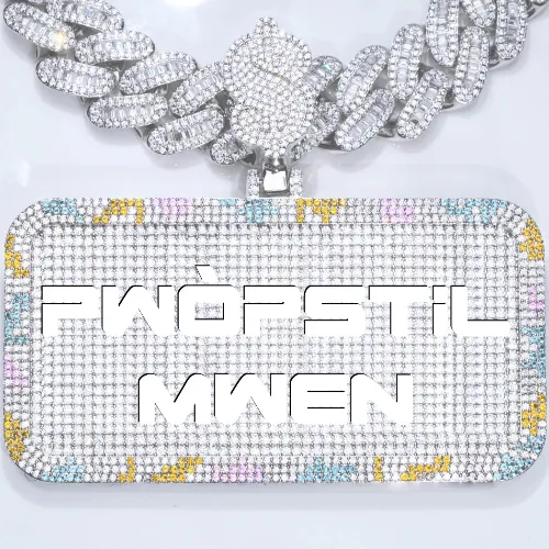 CUSTOM LETTER NECKLACE 3D COLORFUL SQUARE sold by The GUU Shop