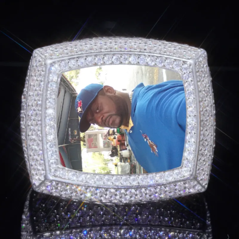 3D CUSTOM PICTURE ICED RING sold by The GUU Shop