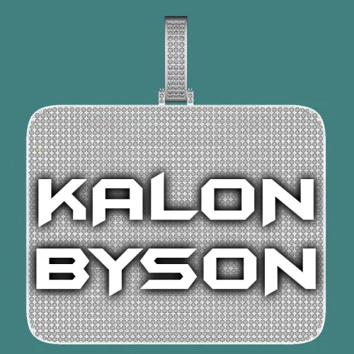 CUSTOM LETTER NECKLACE 3D BIG SQUARE sold by The GUU Shop