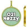 CUSTOM LETTER NECKLACE 3D BIG DISC sold by The GUU Shop