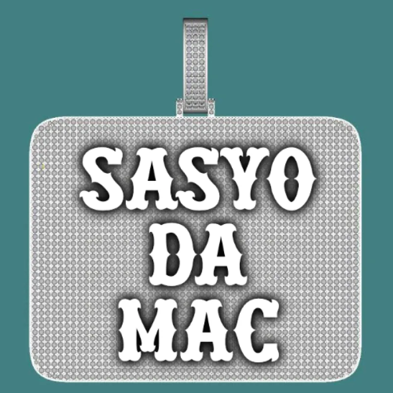 CUSTOM LETTER NECKLACE 3D BIG SQUARE sold by The GUU Shop