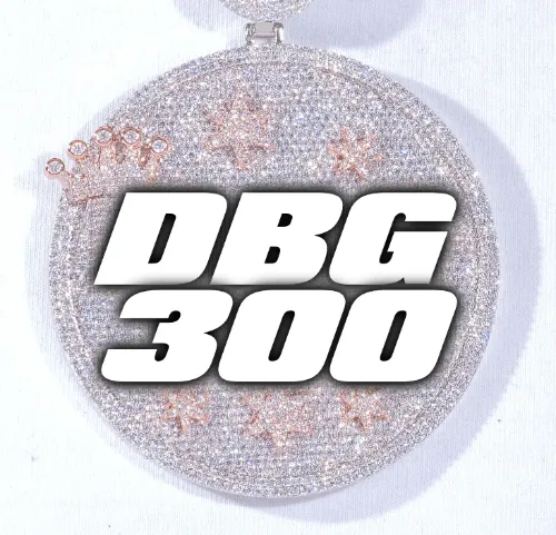 CUSTOM LETTER NECKLACE 3D BIG CROWN DISC sold by The GUU Shop