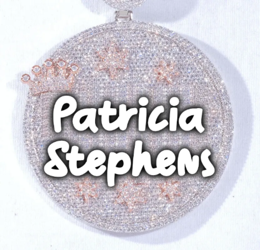 CUSTOM LETTER NECKLACE 3D BIG CROWN DISC sold by The GUU Shop