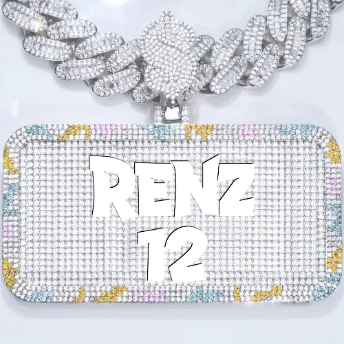 CUSTOM LETTER NECKLACE 3D COLORFUL SQUARE sold by The GUU Shop