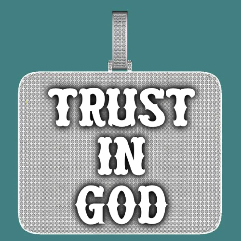 CUSTOM LETTER NECKLACE 3D BIG SQUARE sold by The GUU Shop