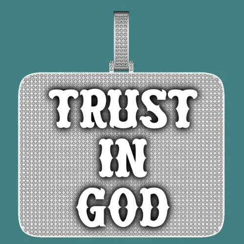 CUSTOM LETTER NECKLACE 3D BIG SQUARE sold by The GUU Shop