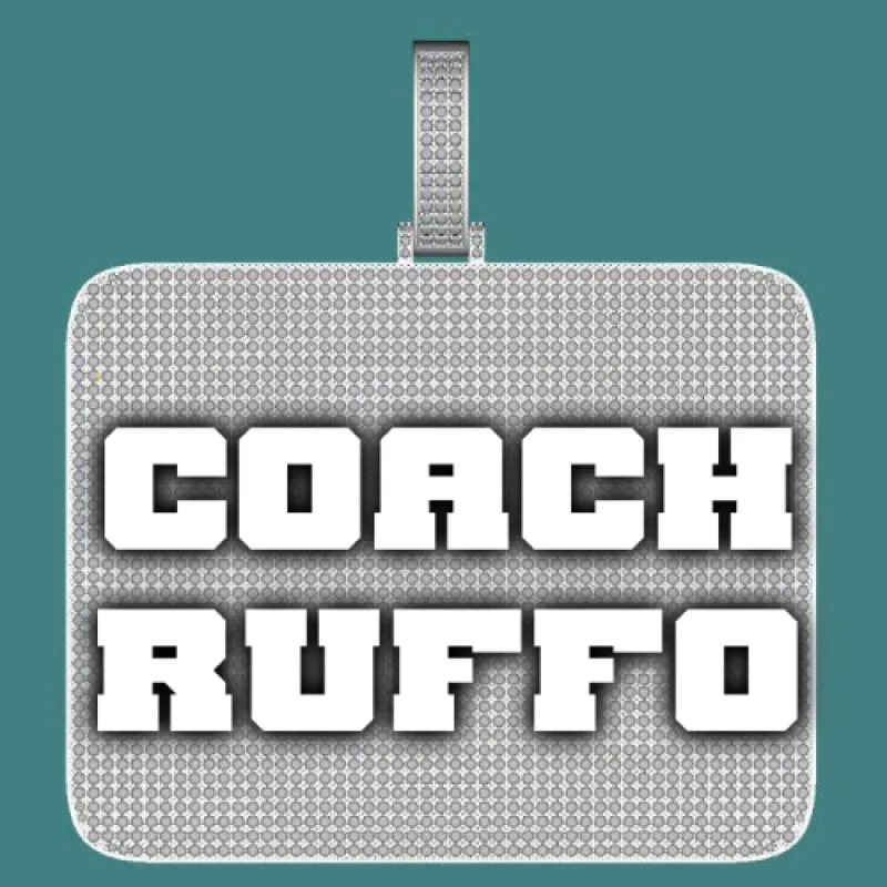 CUSTOM LETTER NECKLACE 3D BIG SQUARE sold by The GUU Shop