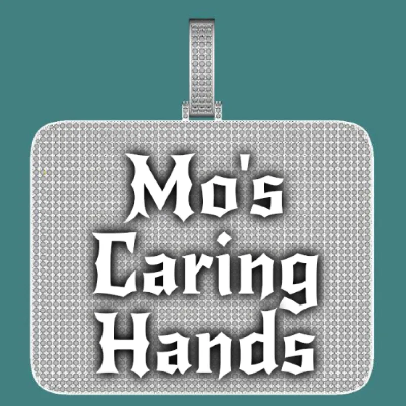 CUSTOM LETTER NECKLACE 3D BIG SQUARE sold by The GUU Shop