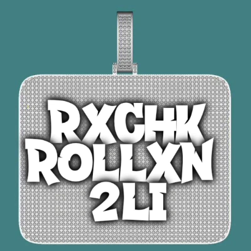 CUSTOM LETTER NECKLACE 3D BIG SQUARE sold by The GUU Shop