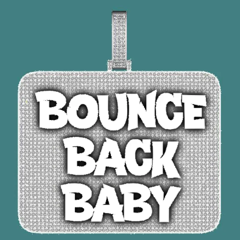 CUSTOM LETTER NECKLACE 3D BIG SQUARE sold by The GUU Shop