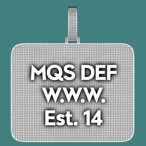 CUSTOM LETTER NECKLACE 3D BIG SQUARE sold by The GUU Shop