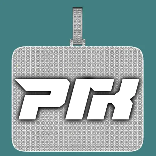 CUSTOM LETTER NECKLACE 3D BIG SQUARE sold by The GUU Shop