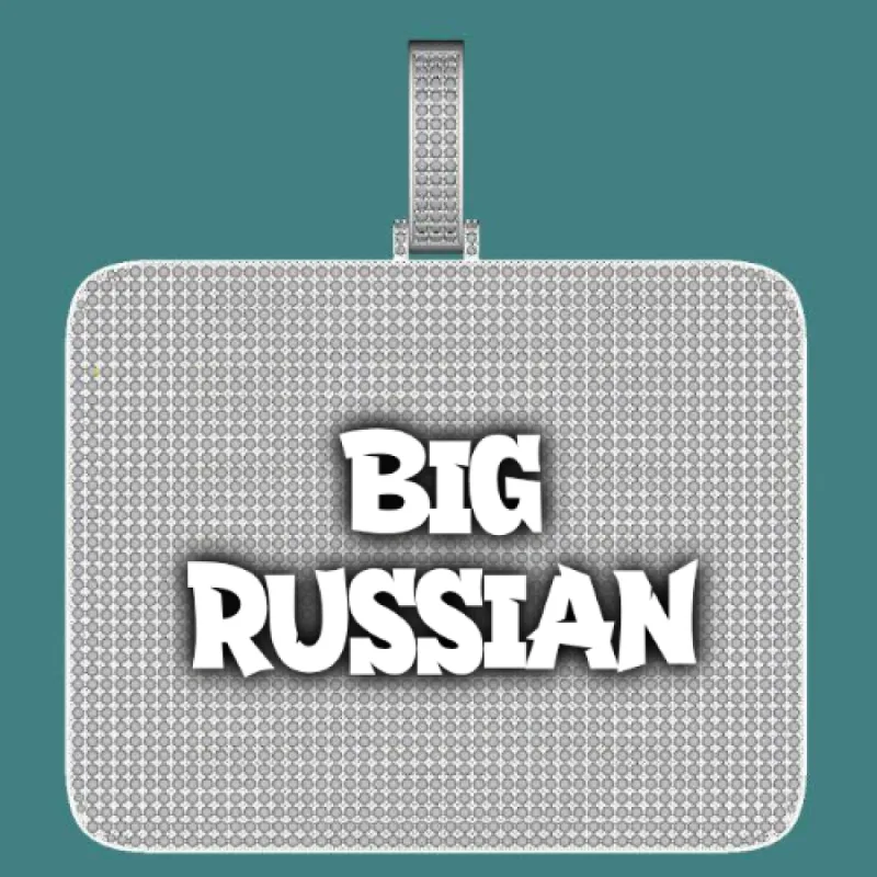 CUSTOM LETTER NECKLACE 3D BIG SQUARE sold by The GUU Shop