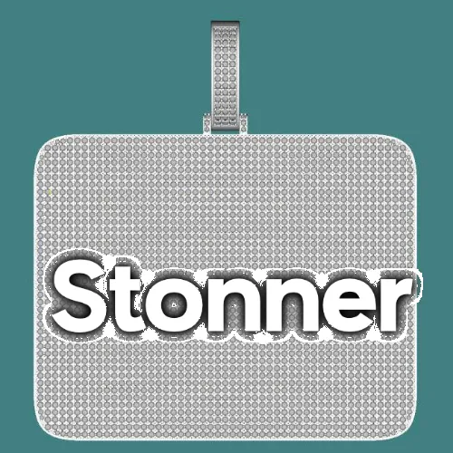 CUSTOM LETTER NECKLACE 3D BIG SQUARE sold by The GUU Shop