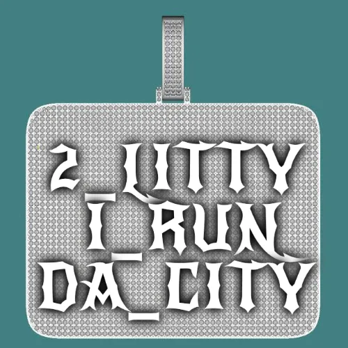 CUSTOM LETTER NECKLACE 3D BIG SQUARE sold by The GUU Shop