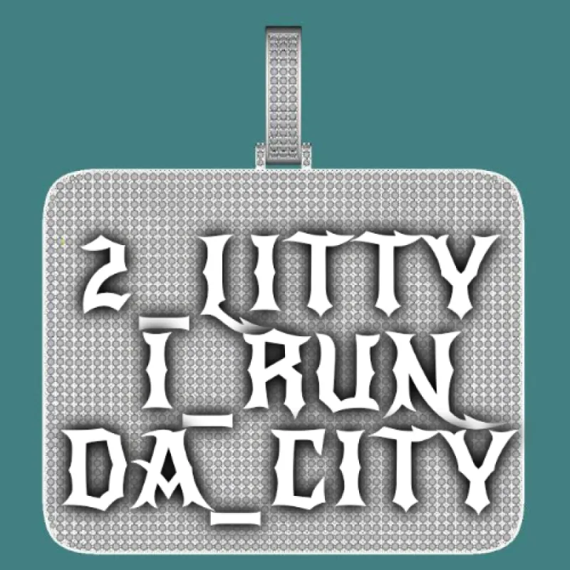 CUSTOM LETTER NECKLACE 3D BIG SQUARE sold by The GUU Shop