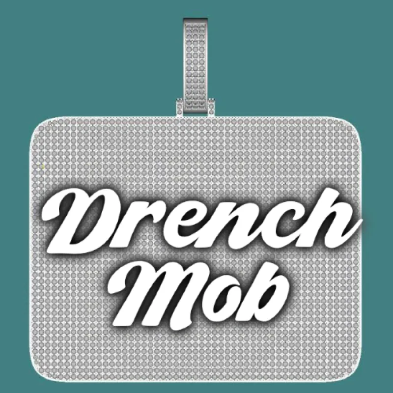 CUSTOM LETTER NECKLACE 3D BIG SQUARE sold by The GUU Shop