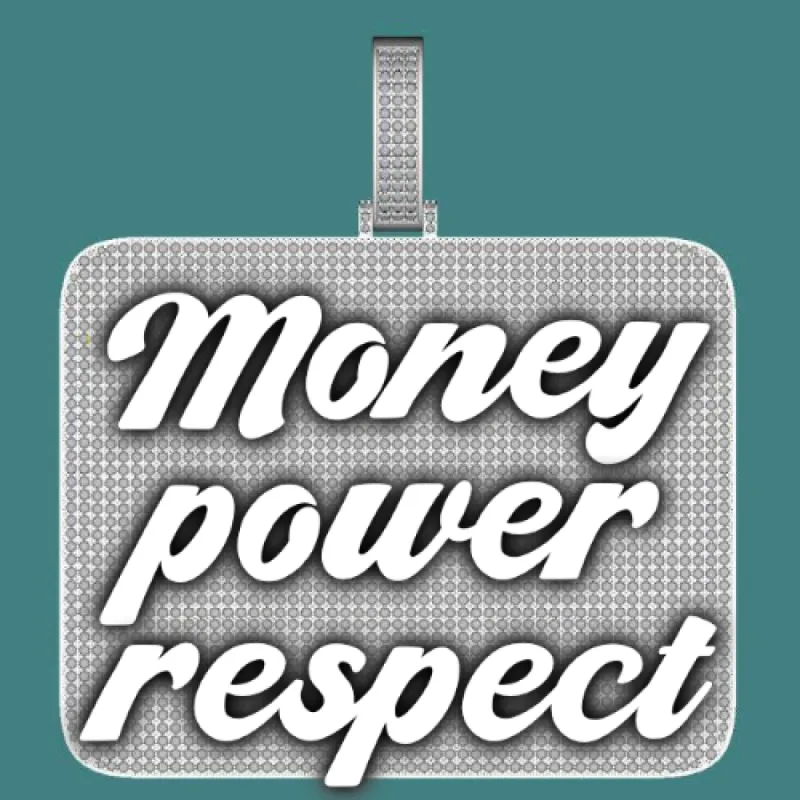 CUSTOM LETTER NECKLACE 3D BIG SQUARE sold by The GUU Shop