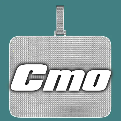 CUSTOM LETTER NECKLACE 3D BIG SQUARE sold by The GUU Shop