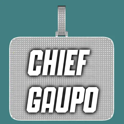 CUSTOM LETTER NECKLACE 3D BIG SQUARE sold by The GUU Shop