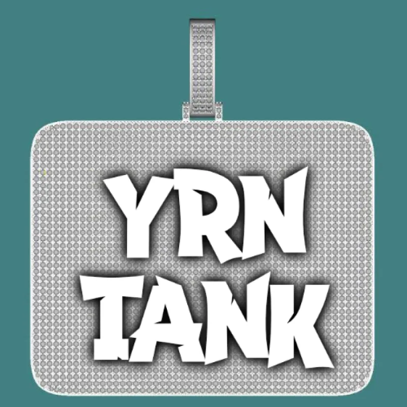 CUSTOM LETTER NECKLACE 3D BIG SQUARE sold by The GUU Shop