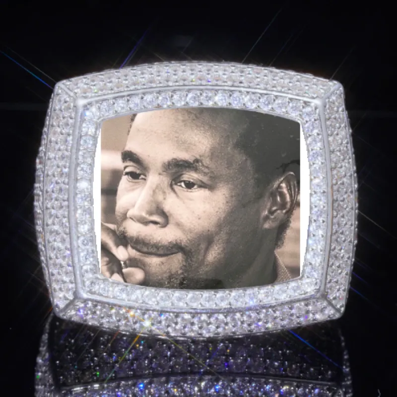 3D CUSTOM PICTURE ICED RING sold by The GUU Shop