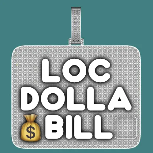 CUSTOM LETTER NECKLACE 3D BIG SQUARE sold by The GUU Shop