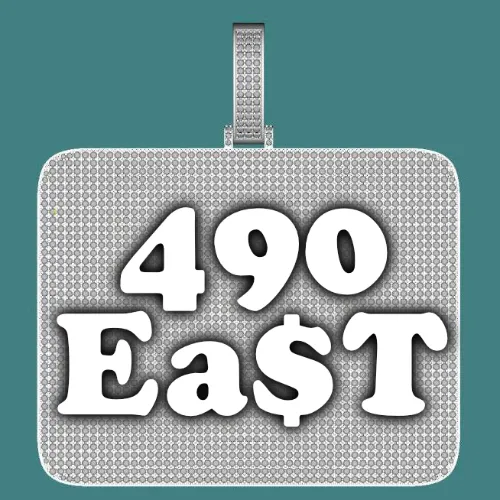 CUSTOM LETTER NECKLACE 3D BIG SQUARE sold by The GUU Shop